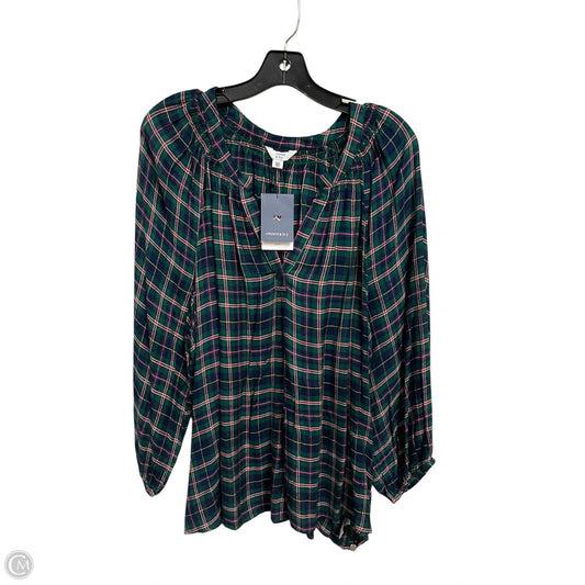 Top Long Sleeve By Crown And Ivy In Green, Size: Xxl