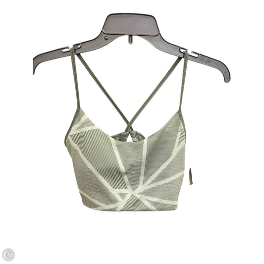 Athletic Bra By Adidas In Green, Size: L