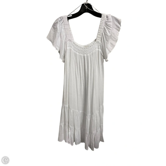 Dress Casual Midi By Clothes Mentor In White, Size: Xs