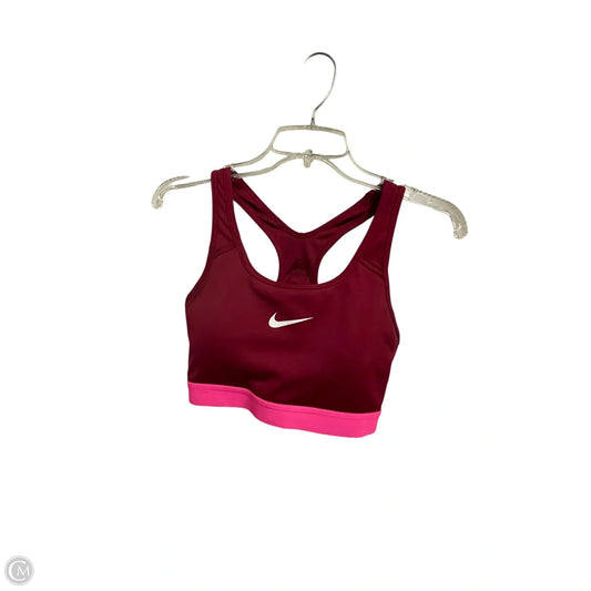 Athletic Bra By Nike Apparel In Pink, Size: M