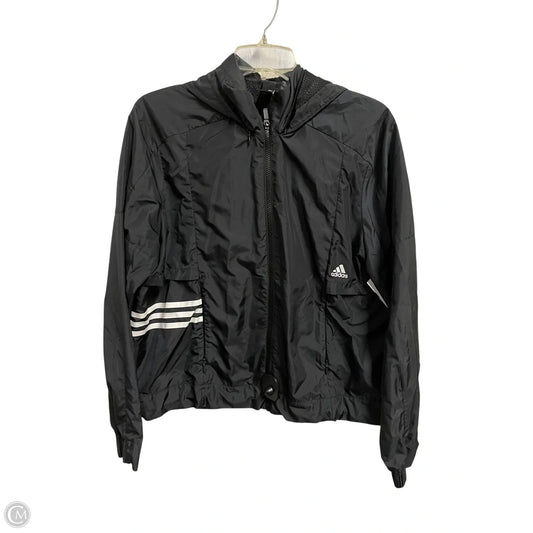 Athletic Jacket By Adidas In Black, Size: L