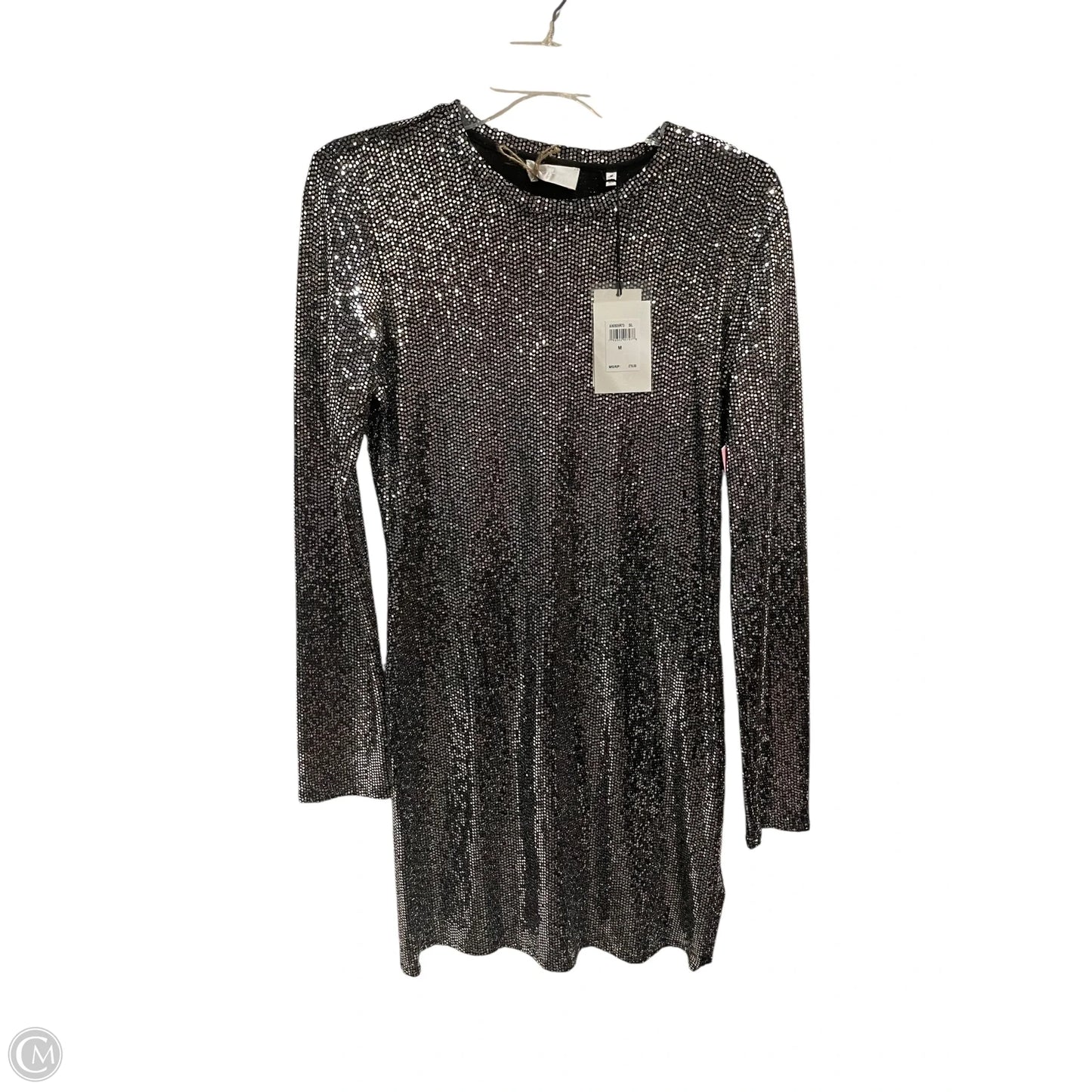 Dress Party Midi By 7 For All Mankind In Silver, Size: M