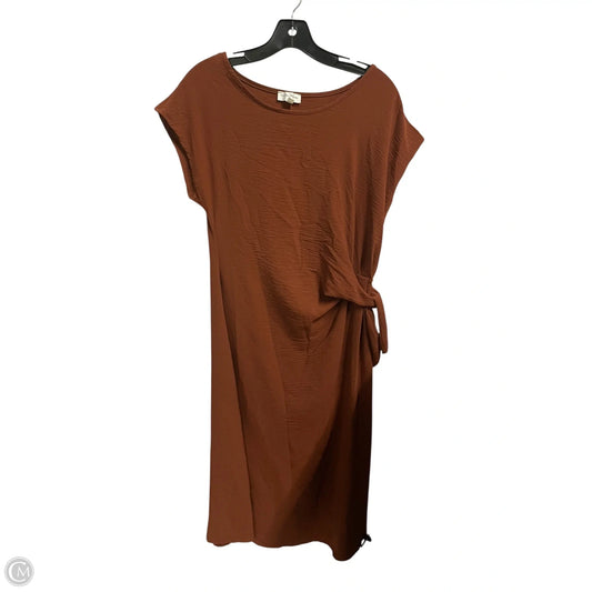 Dress Casual Maxi By See You Monday In Brown, Size: L