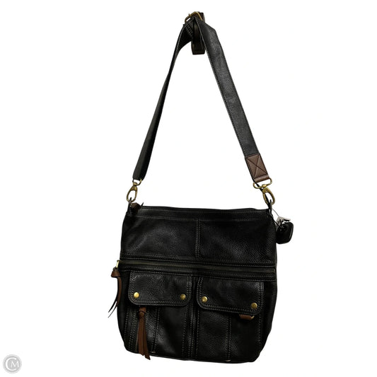 Handbag Leather By Fossil, Size: Large