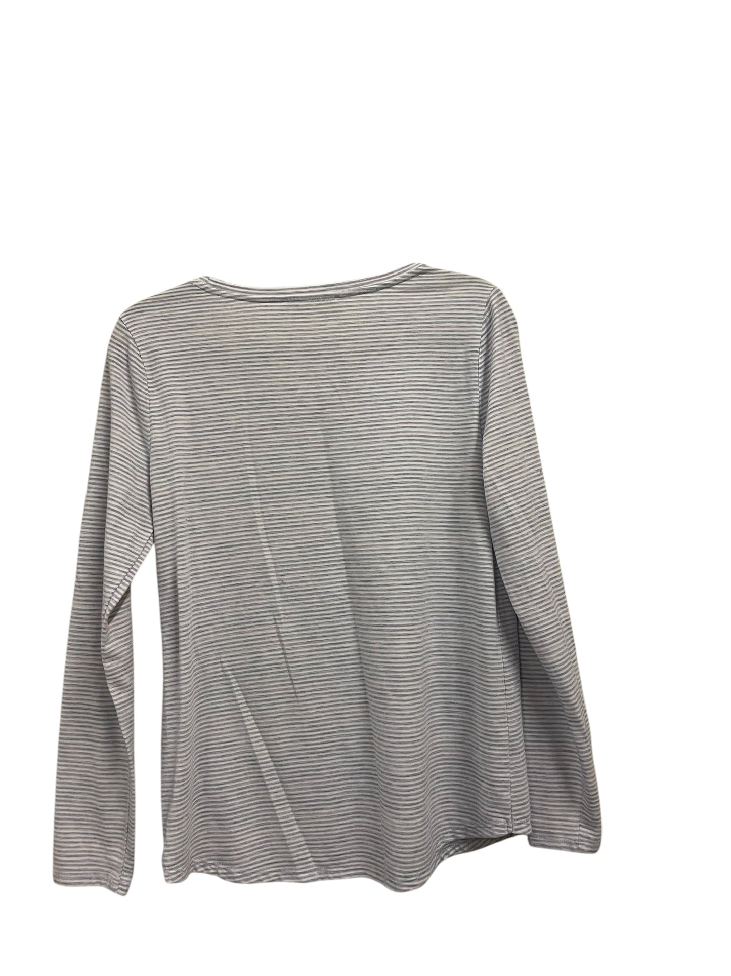 Top Long Sleeve By Loft In White, Size: M