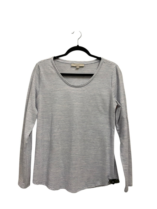 Top Long Sleeve By Loft In White, Size: M