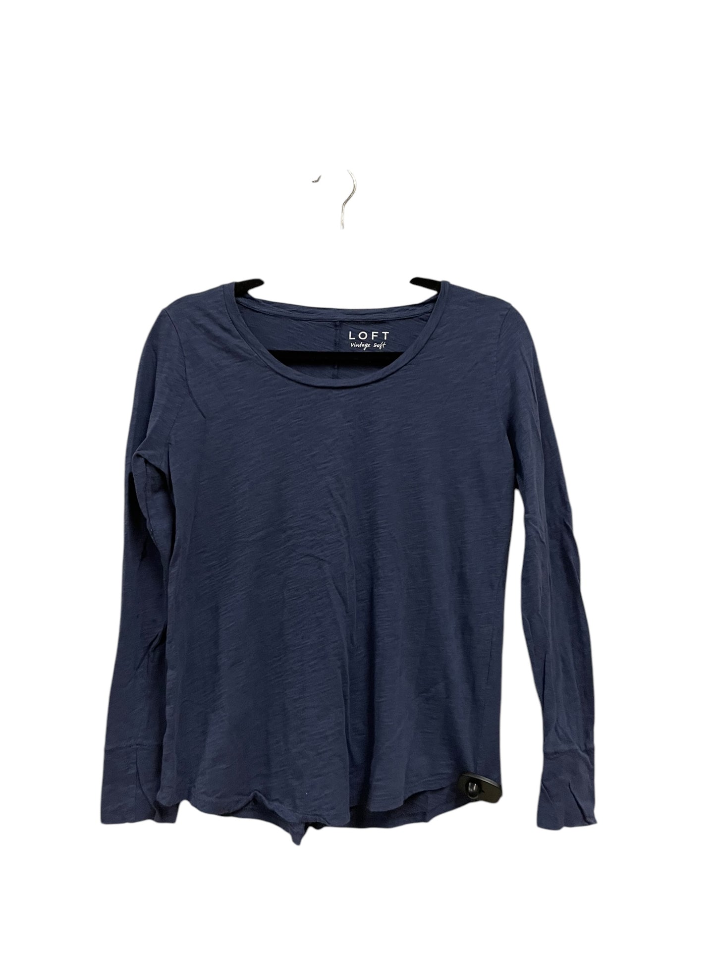 Top Long Sleeve By Loft In Blue, Size: M