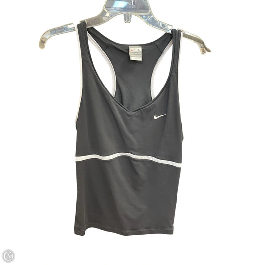 Athletic Tank Top By Nike Apparel In Black, Size: L