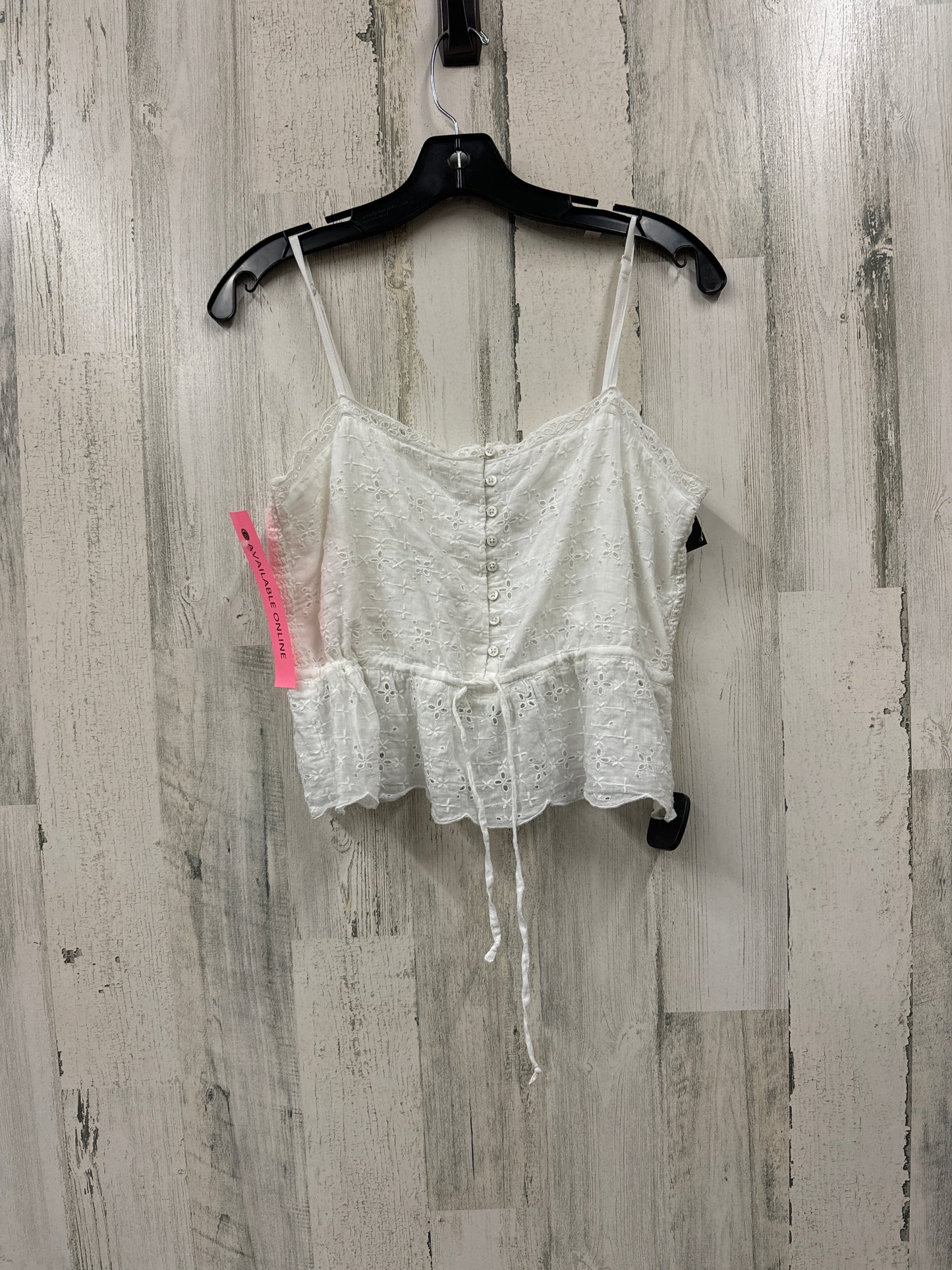 White Top Sleeveless Aerie, Size M