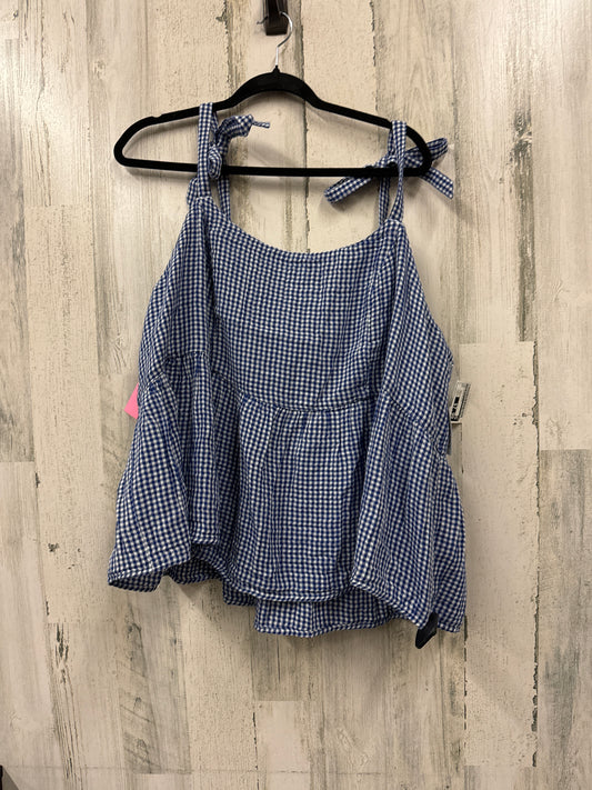 Blue Top Sleeveless Old Navy, Size 2x