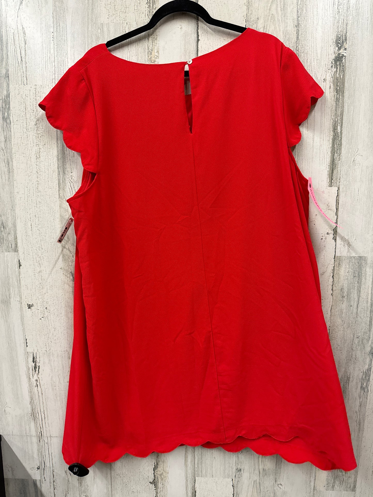 Red Dress Casual Midi She + Sky, Size 2x