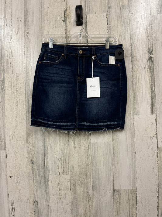 Blue Denim Skirt Mini & Short Kancan, Size 12