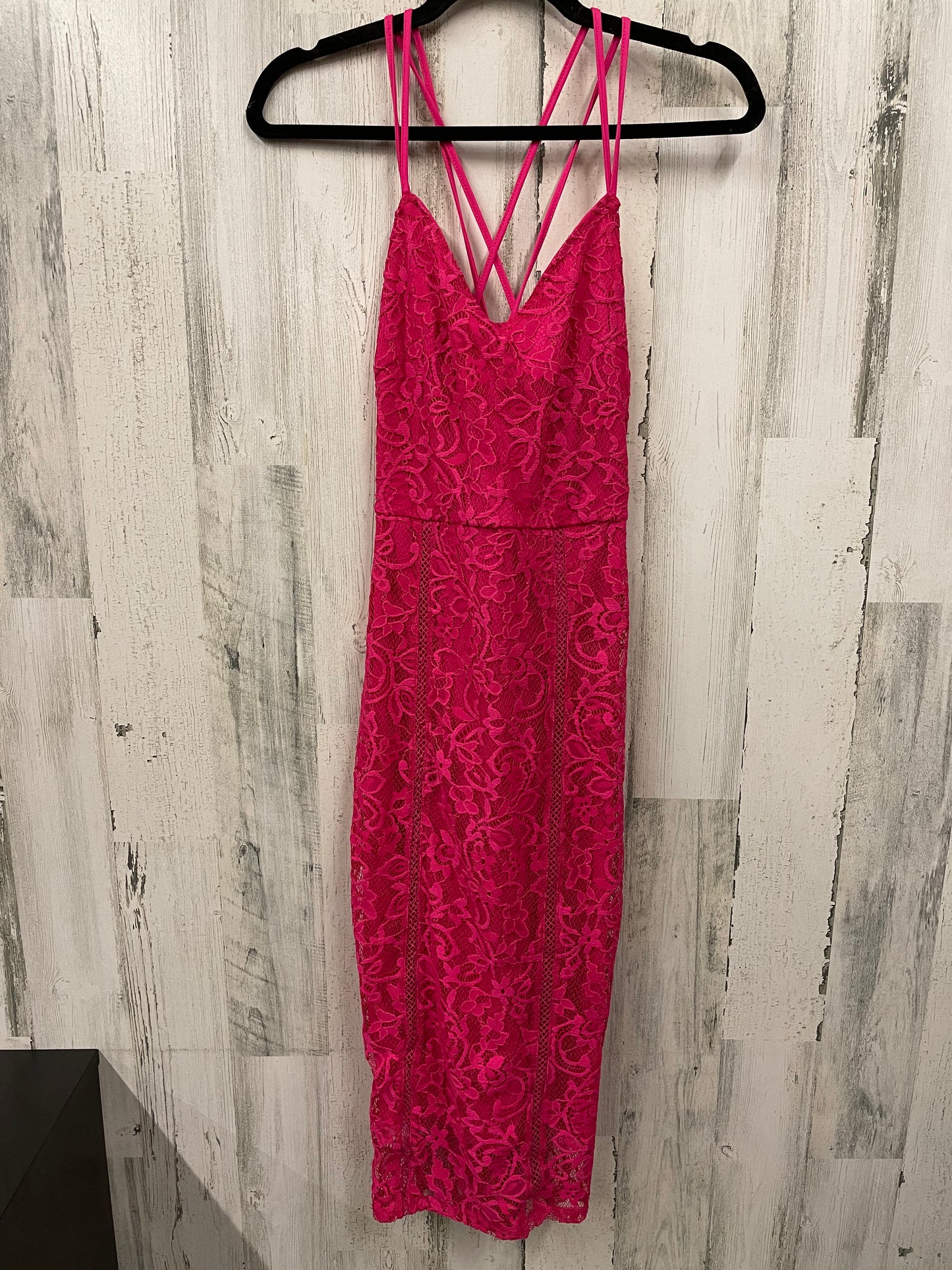 Dress Casual Midi By Shoedazzle In Pink, Size: Xs