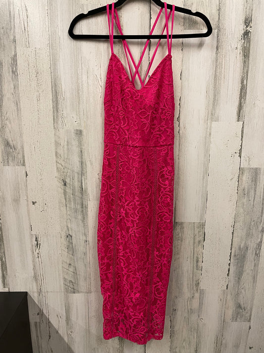 Dress Casual Midi By Shoedazzle In Pink, Size: Xs