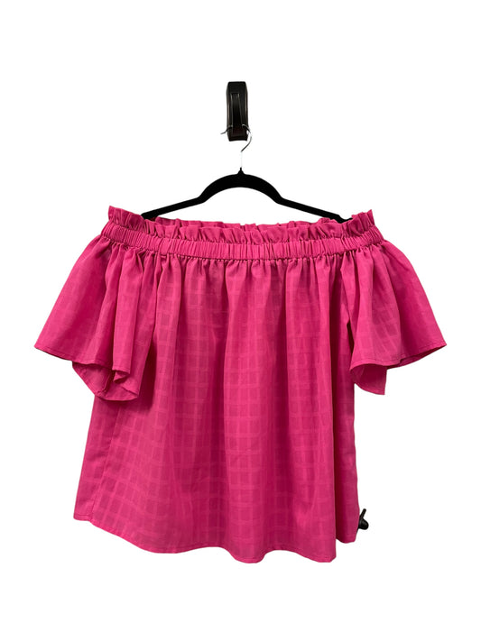 Top Short Sleeve By Loveriche In Pink, Size: L