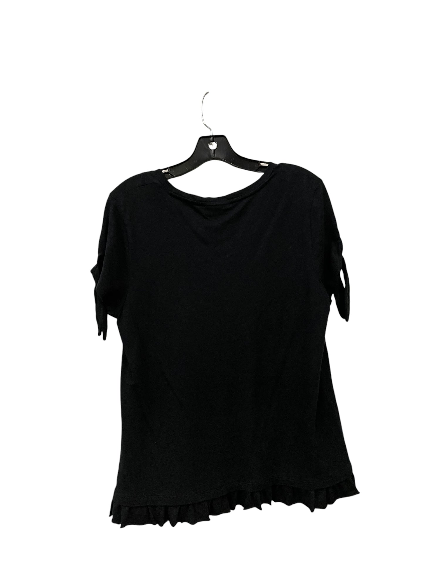 Top Short Sleeve Basic By Style And Company In Black, Size: M