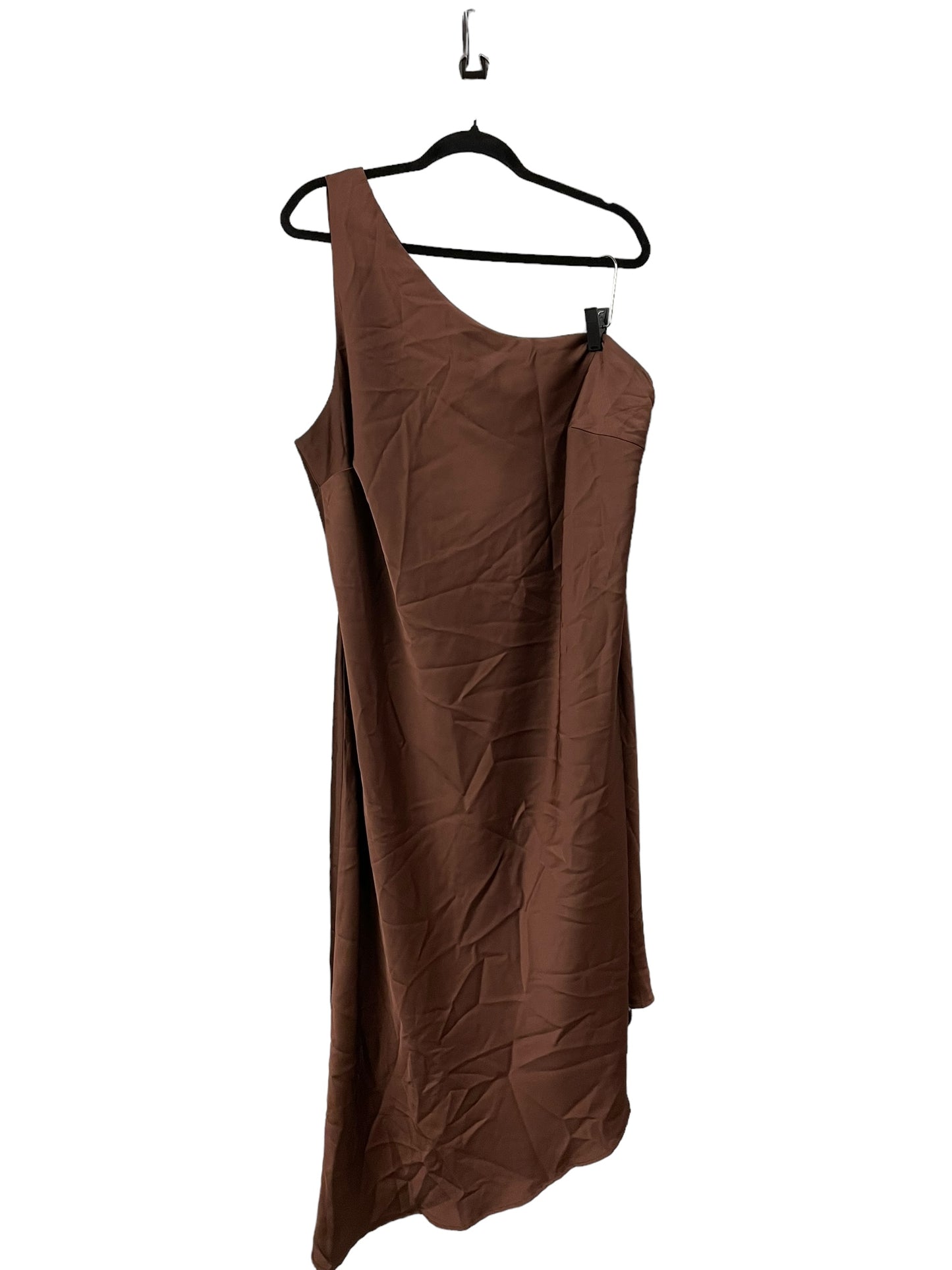 Dress Casual Maxi By Eloquii In Brown, Size: 3x