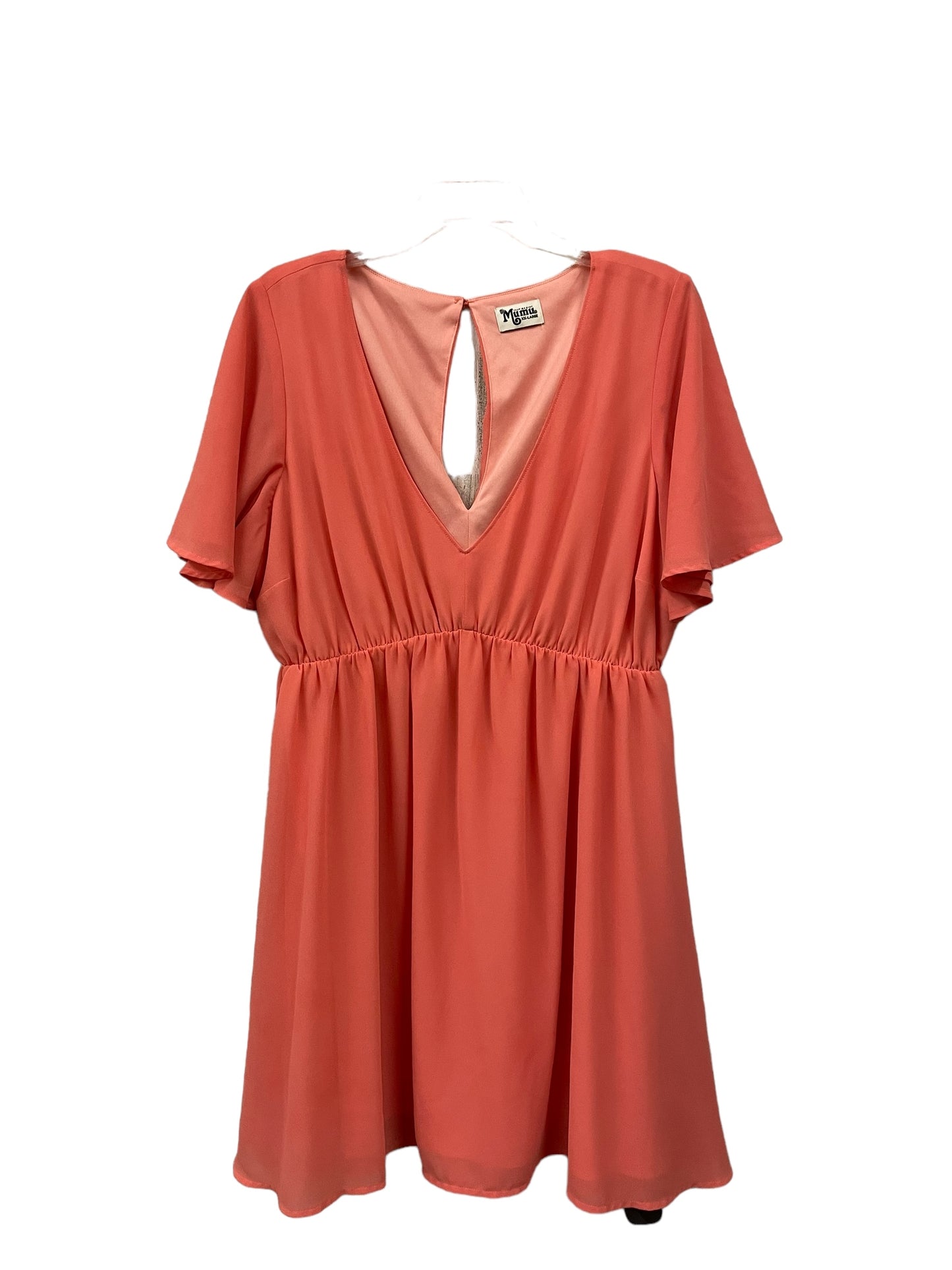 Dress Casual Short By Show Me Your Mumu In Peach, Size: Xxl