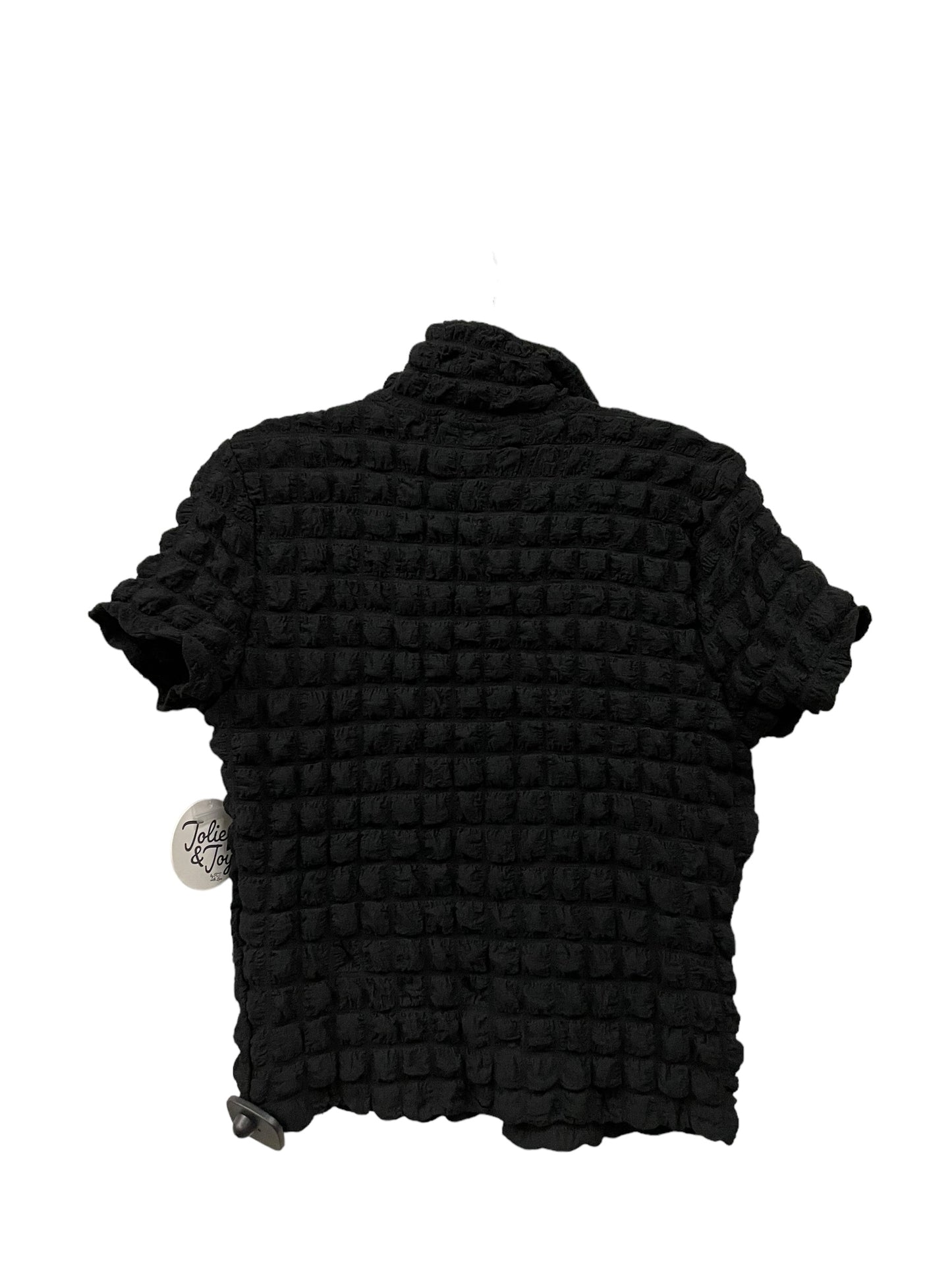 Top Short Sleeve By Clothes Mentor In Black, Size: L