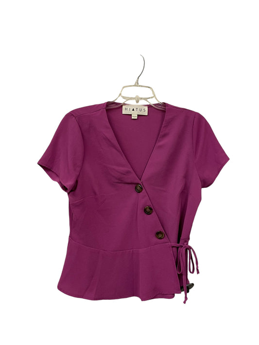 Top Short Sleeve By Clothes Mentor In Purple, Size: L