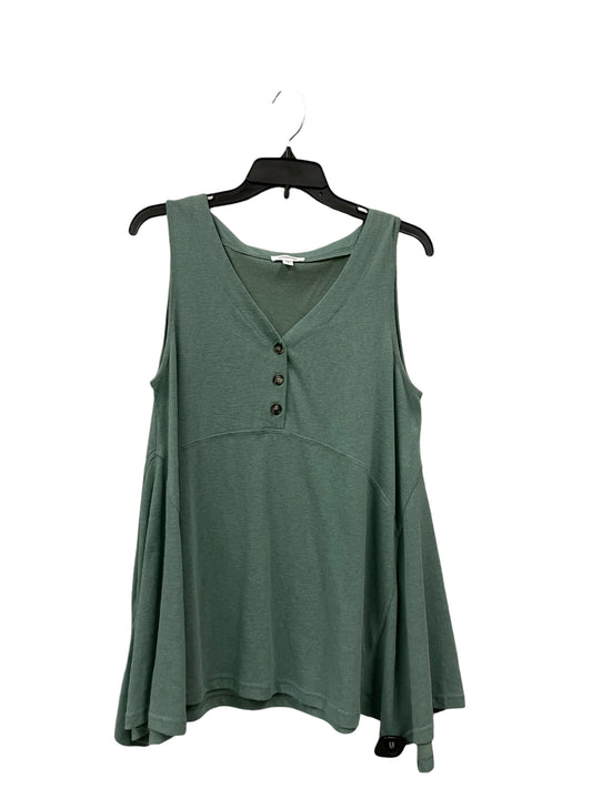 TOP SLEEVELESS MITTOSHOP in GREEN, Size: S