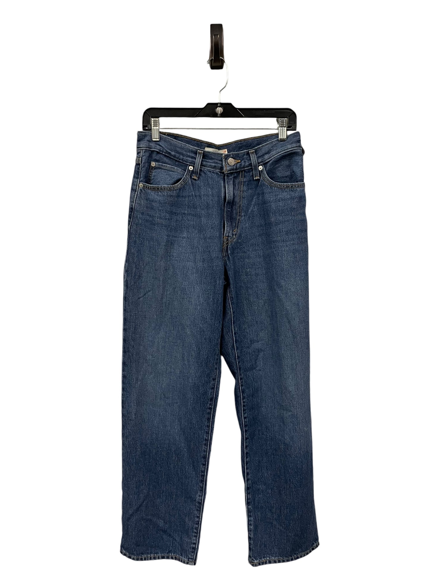 Jeans Straight By Levis In Blue Denim, Size: 6