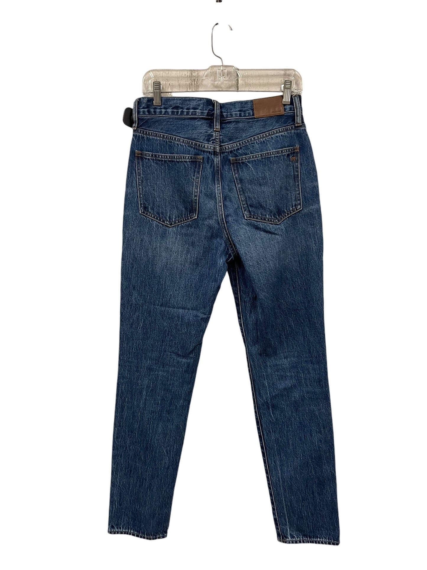 Jeans Straight By Madewell In Blue Denim, Size: 4