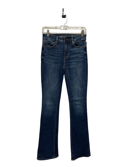 Jeans Flared By American Eagle In Blue, Size: 0