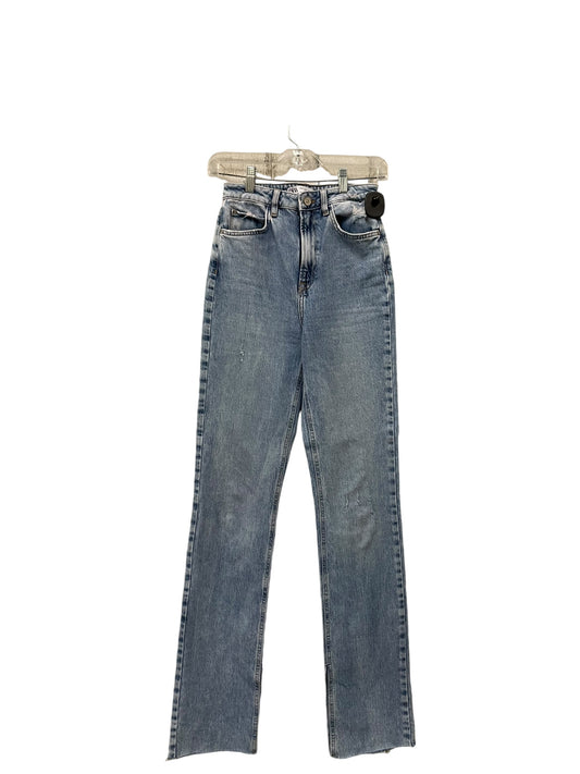 Jeans Boyfriend By Zara In Blue Denim, Size: 2