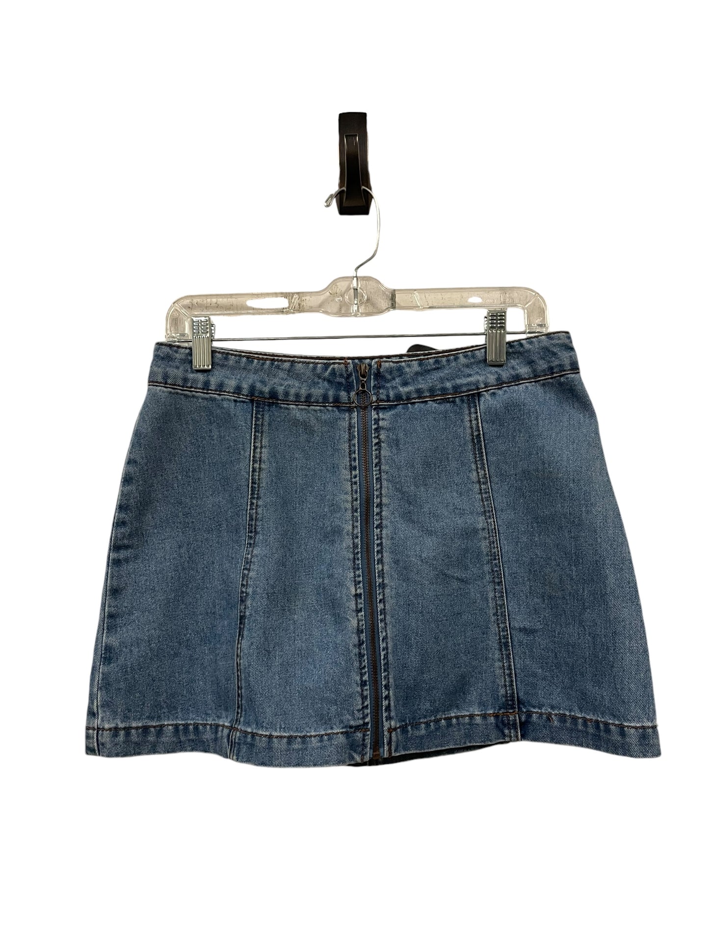 Skirt Mini & Short By Altard State In Blue Denim, Size: S