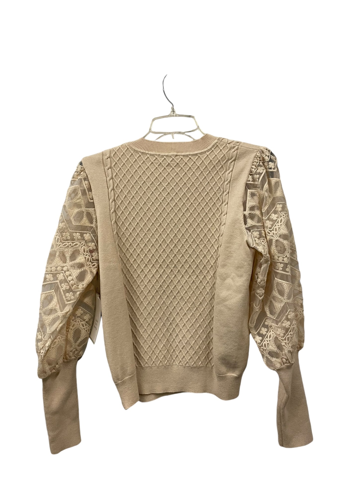 Sweater By Clothes Mentor In Tan, Size: M