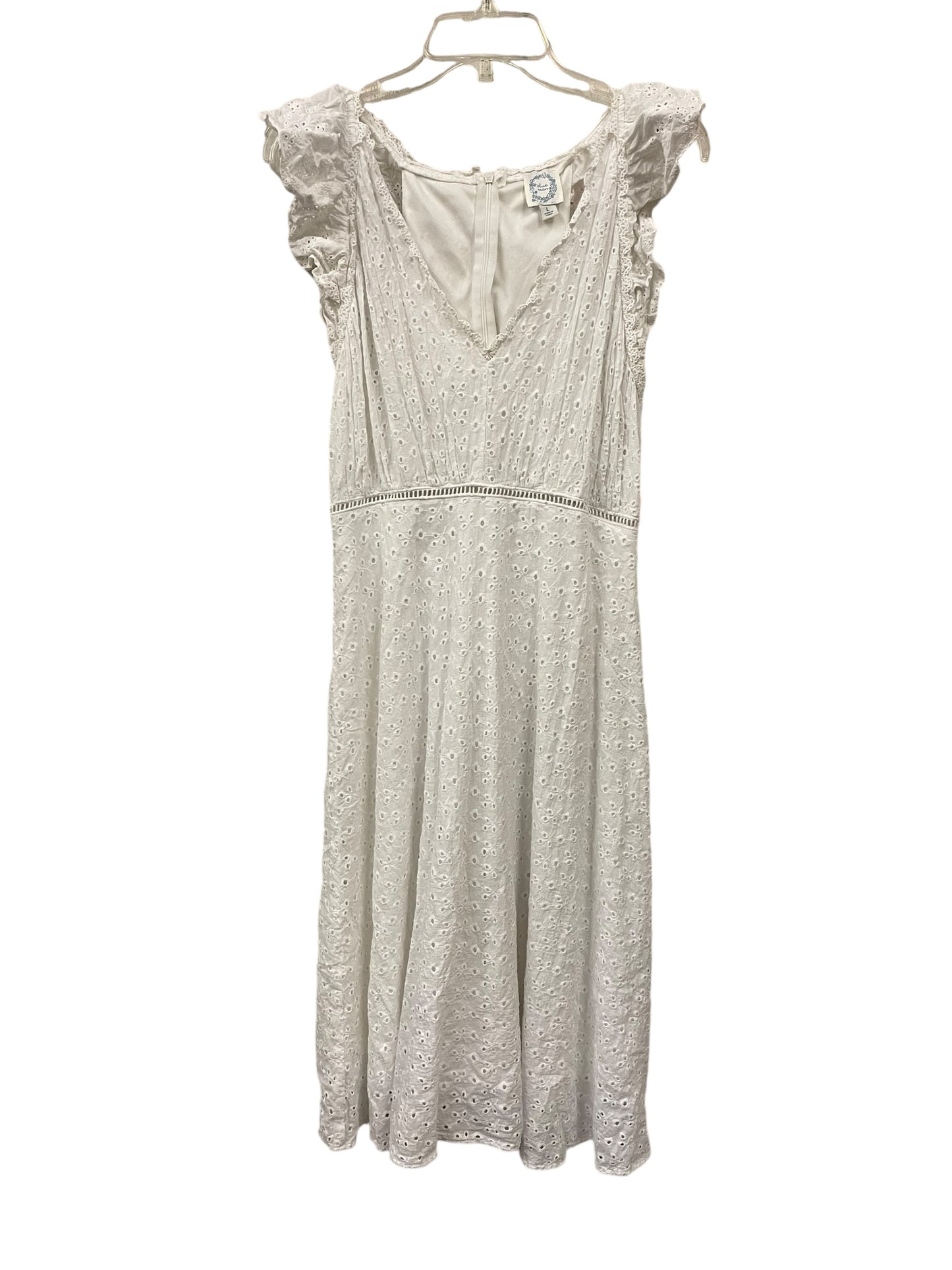 Dress Casual Maxi By Blue Rain In White, Size: L