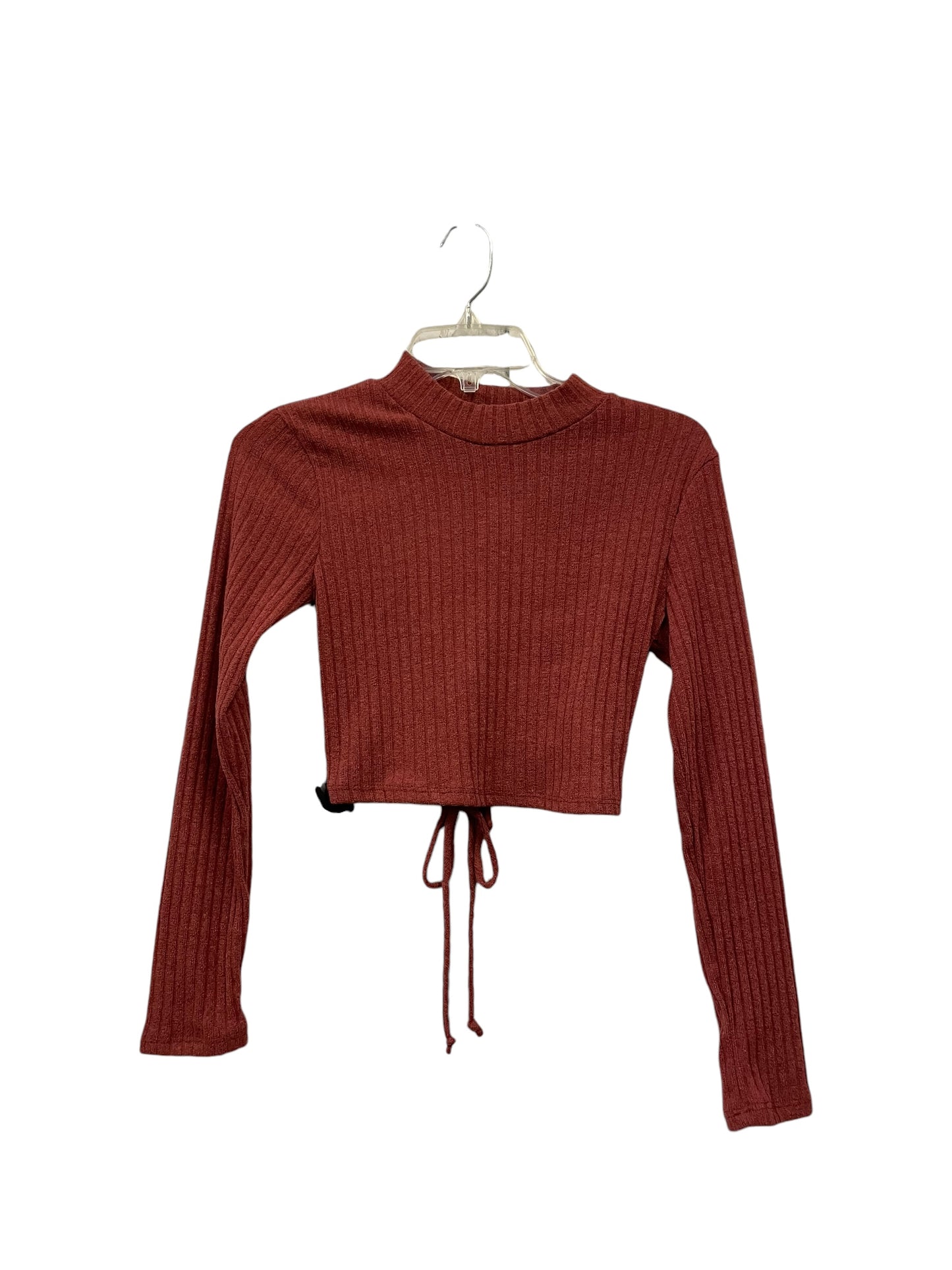 Top Long Sleeve By Lush In Red, Size: M