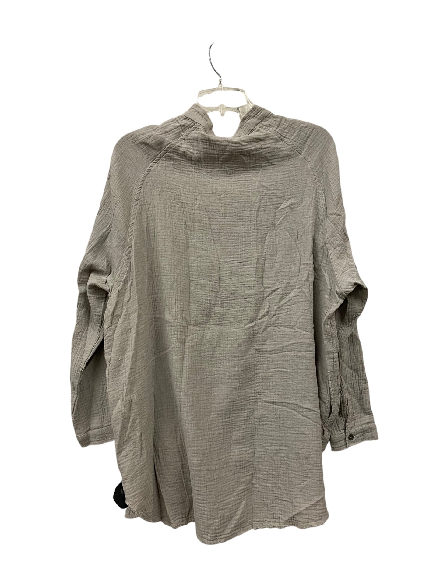 Top Long Sleeve By Newbury Kustom In Taupe, Size: S