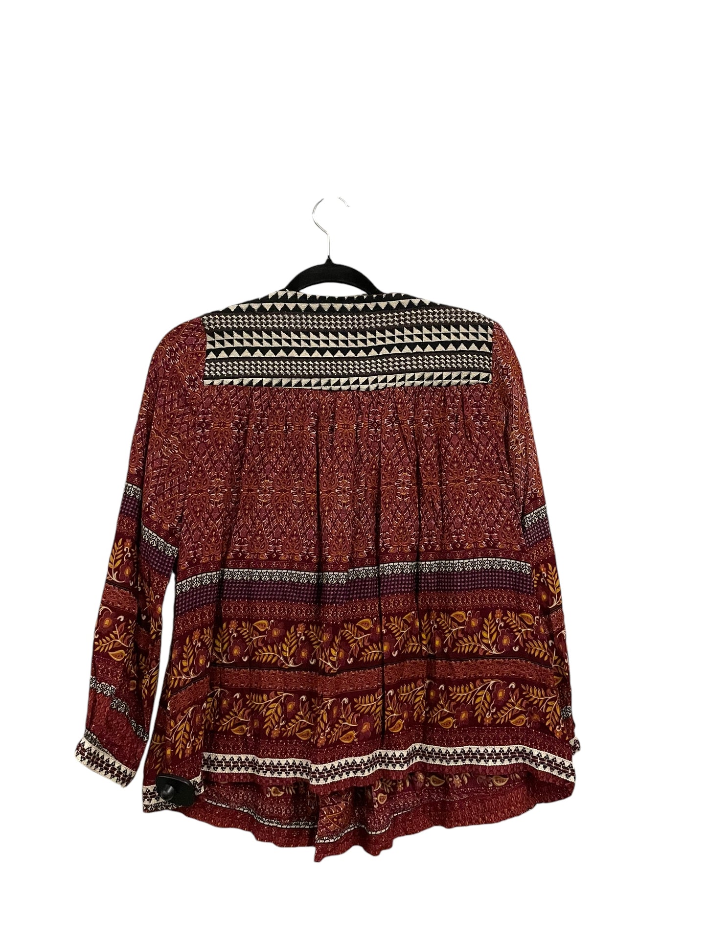 Top Long Sleeve By Entro In Red, Size: S