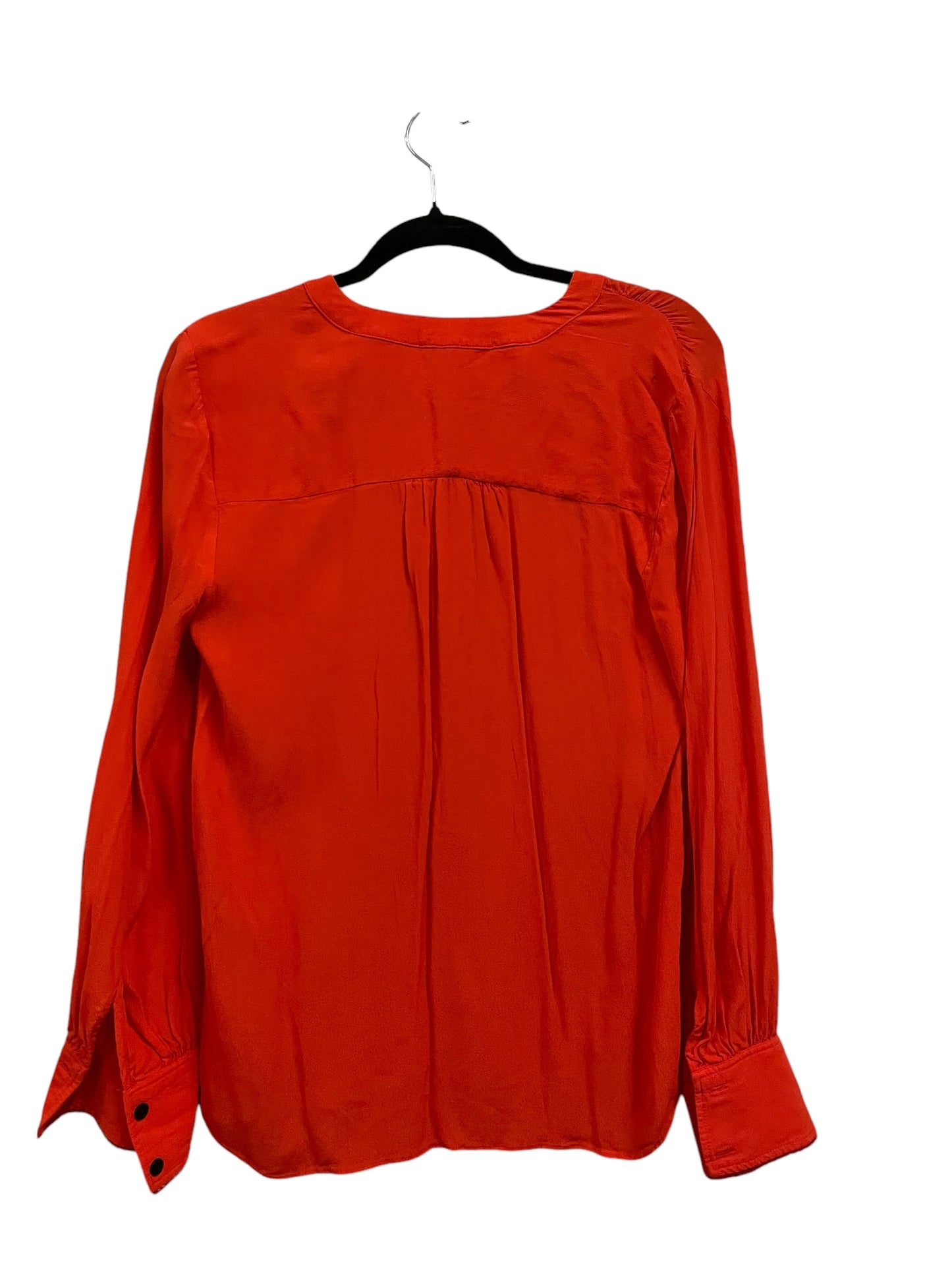 Top Long Sleeve Basic By Tommy Hilfiger In Orange, Size: S