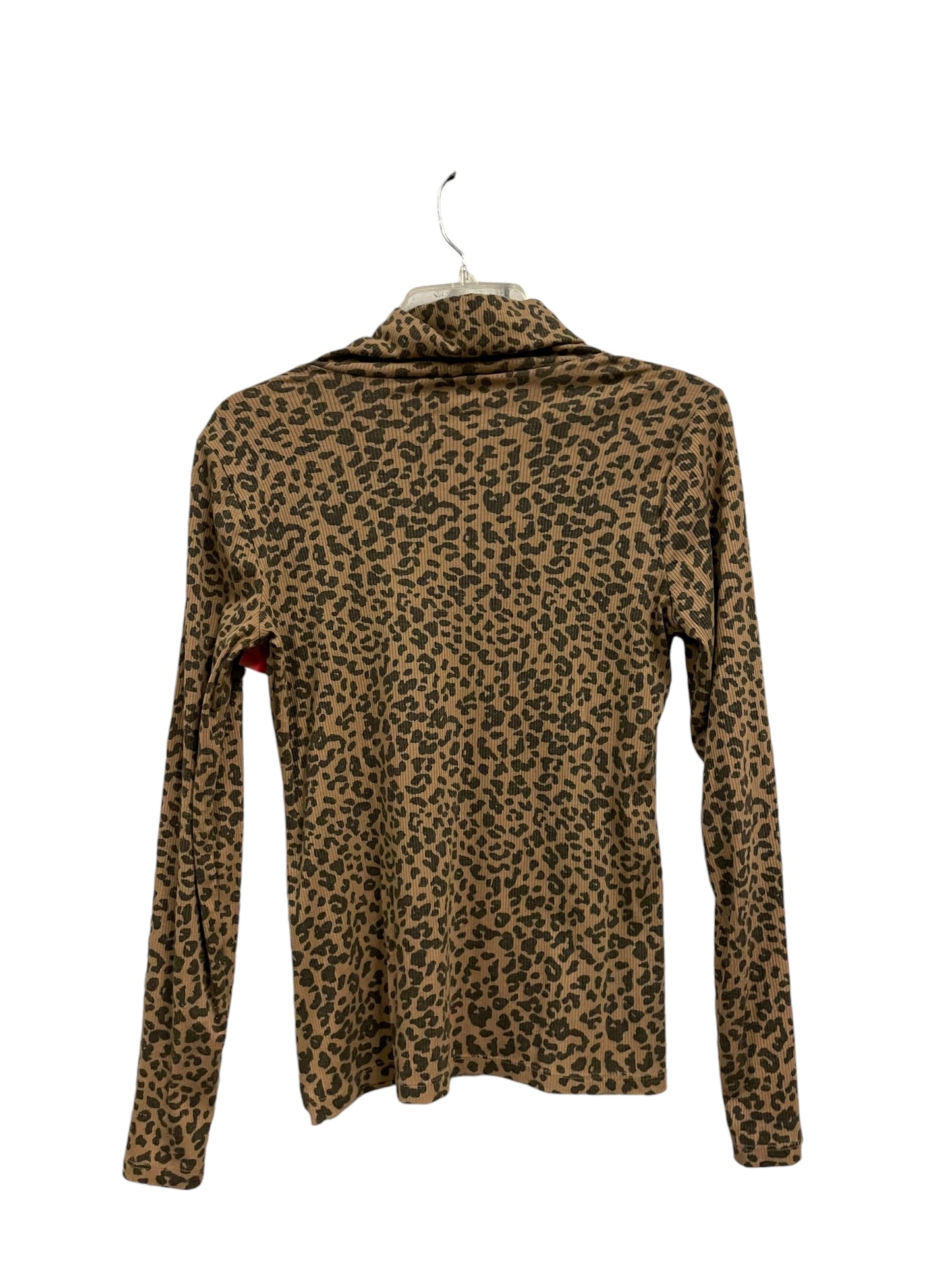 Top Long Sleeve By Style And Company In Animal Print, Size: S