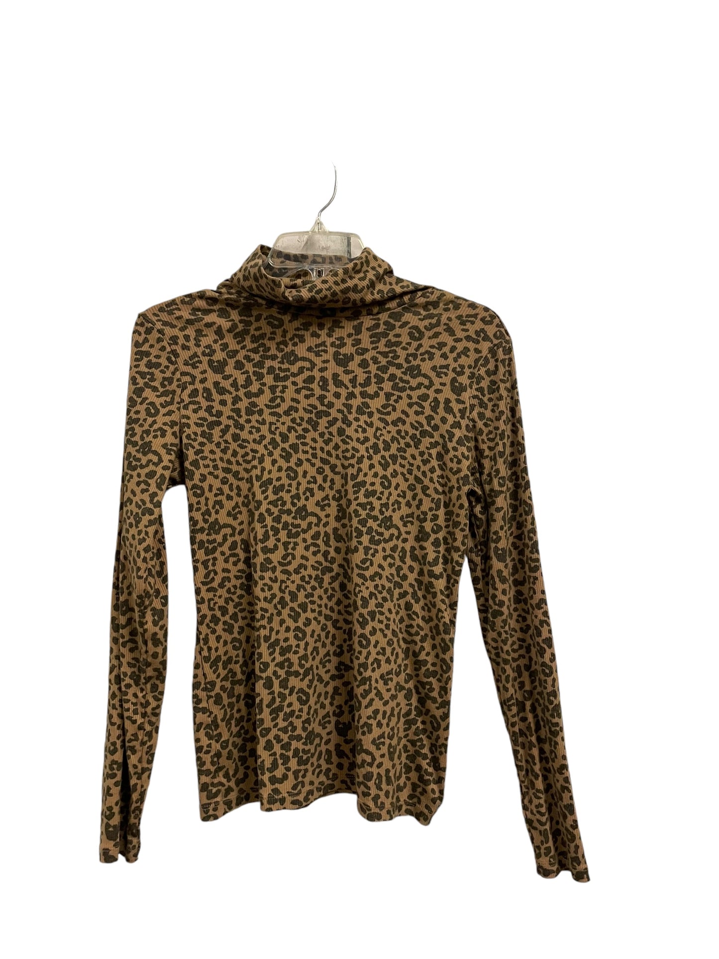 Top Long Sleeve By Style And Company In Animal Print, Size: S