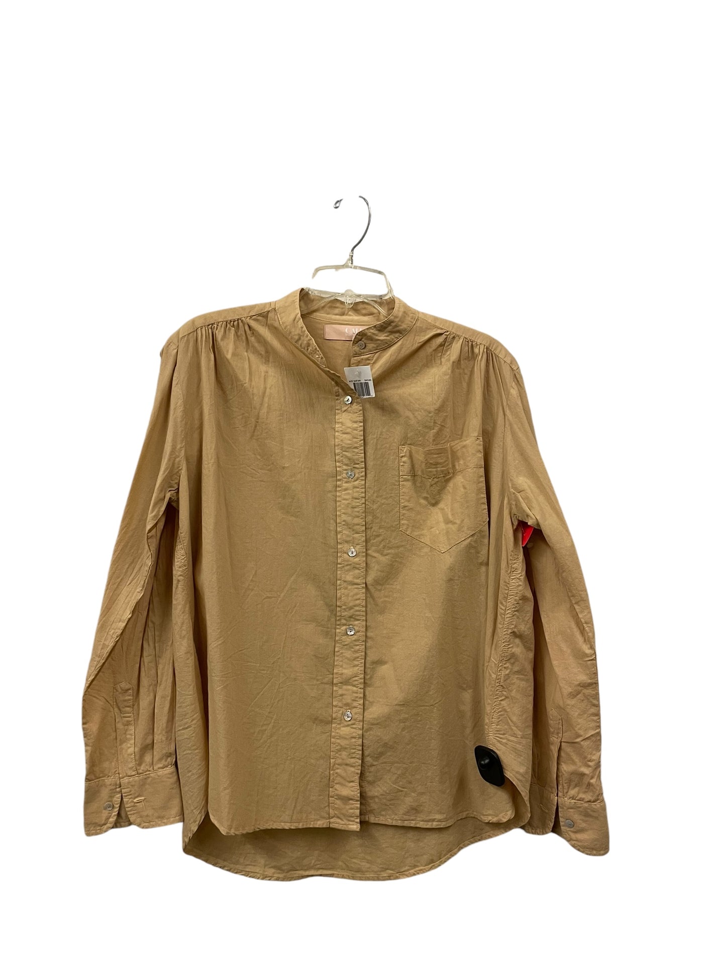 TOP LS    CLOTHES MENTOR in TAN, Size: M