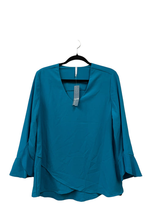 TOP LS PASSPORT in BLUE, Size: M