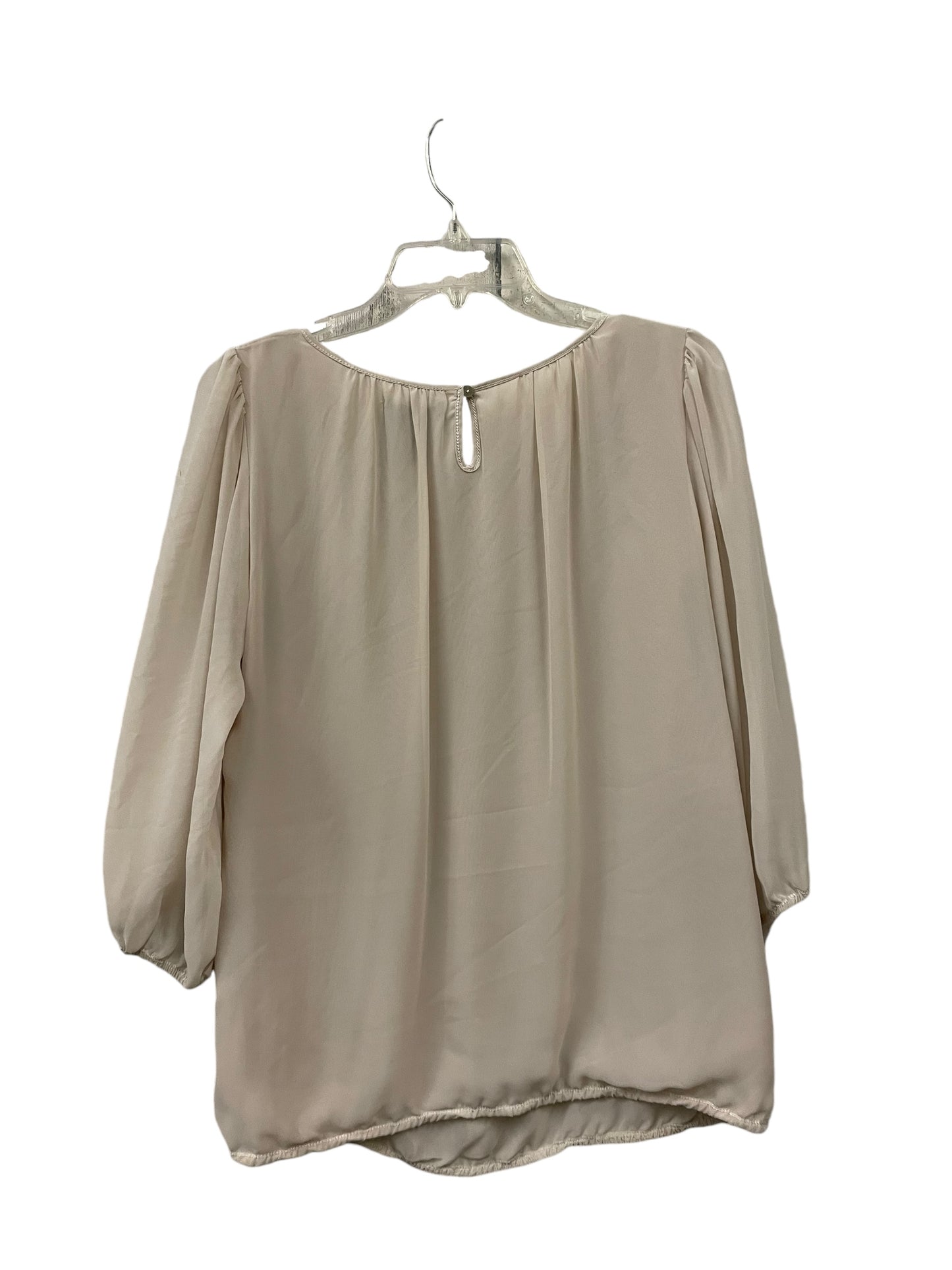 Top Long Sleeve Basic By Max Edition In Tan, Size: L