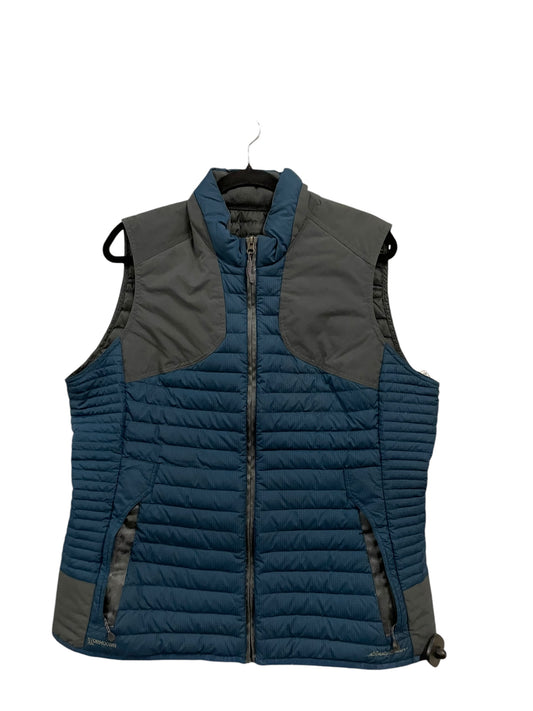 Vest Puffer & Quilted By Eddie Bauer In Teal, Size: Xl