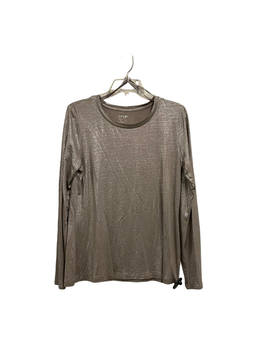 Top Long Sleeve By Apt 9 In Gold, Size: M