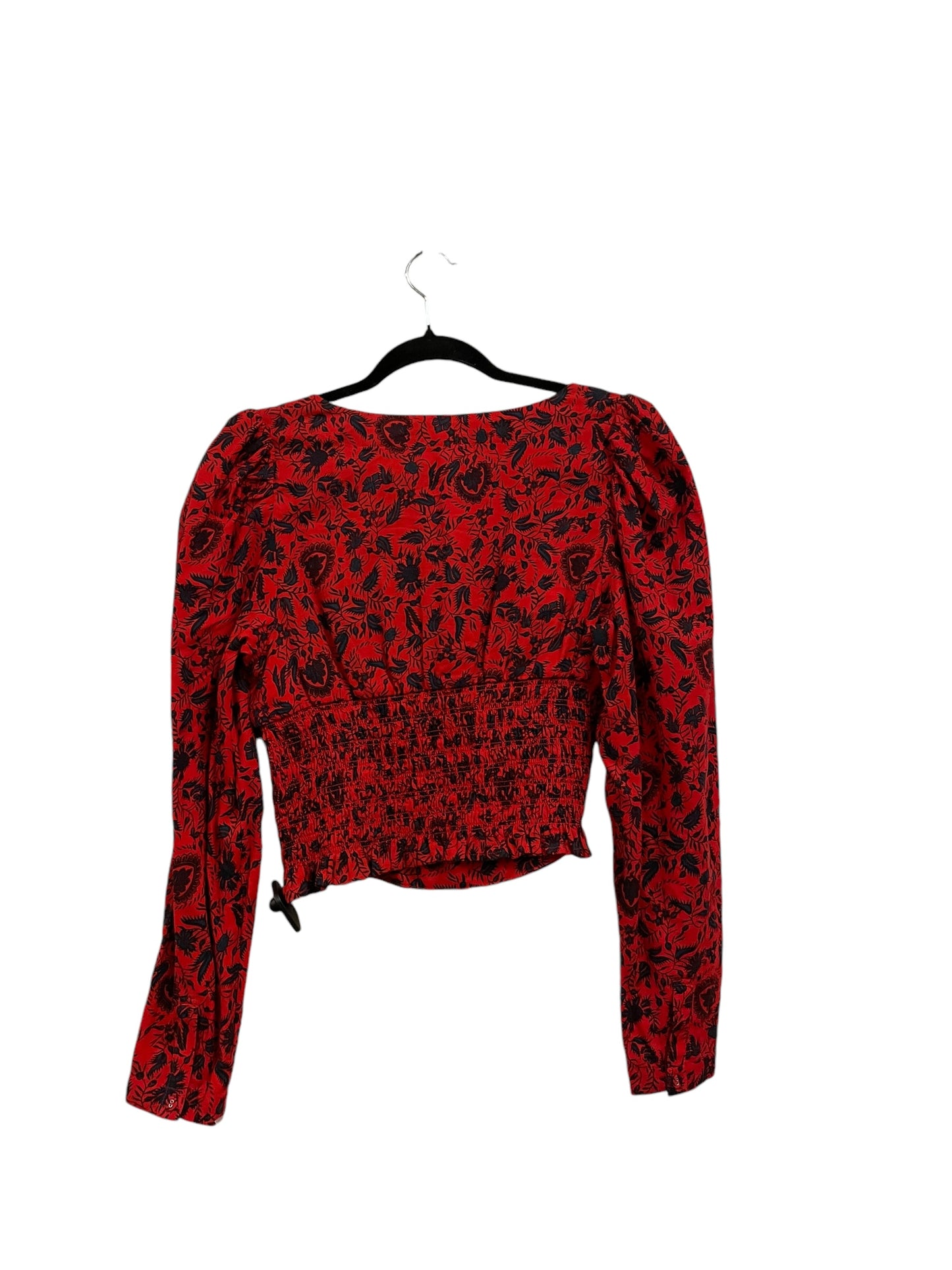 Top Long Sleeve By Treasure And Bond In Red, Size: S