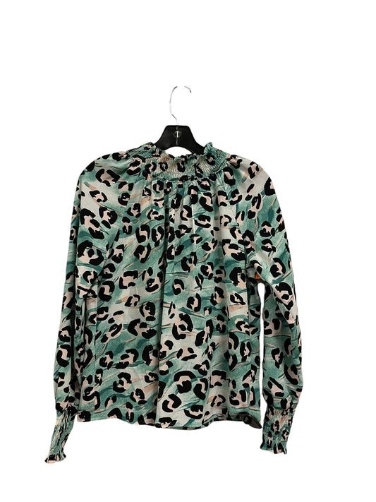 Top Long Sleeve By Nine West In Green, Size: Xs