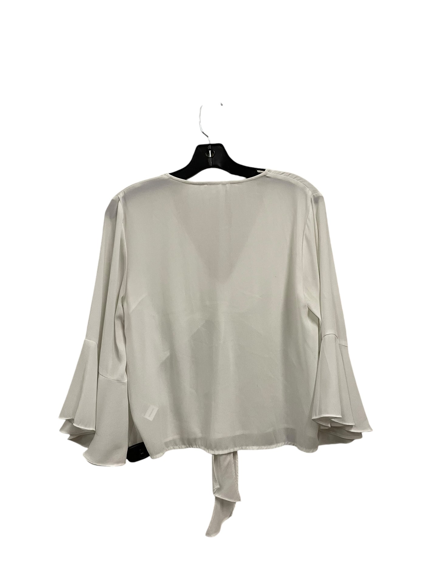 Top Long Sleeve By Lush In White, Size: S