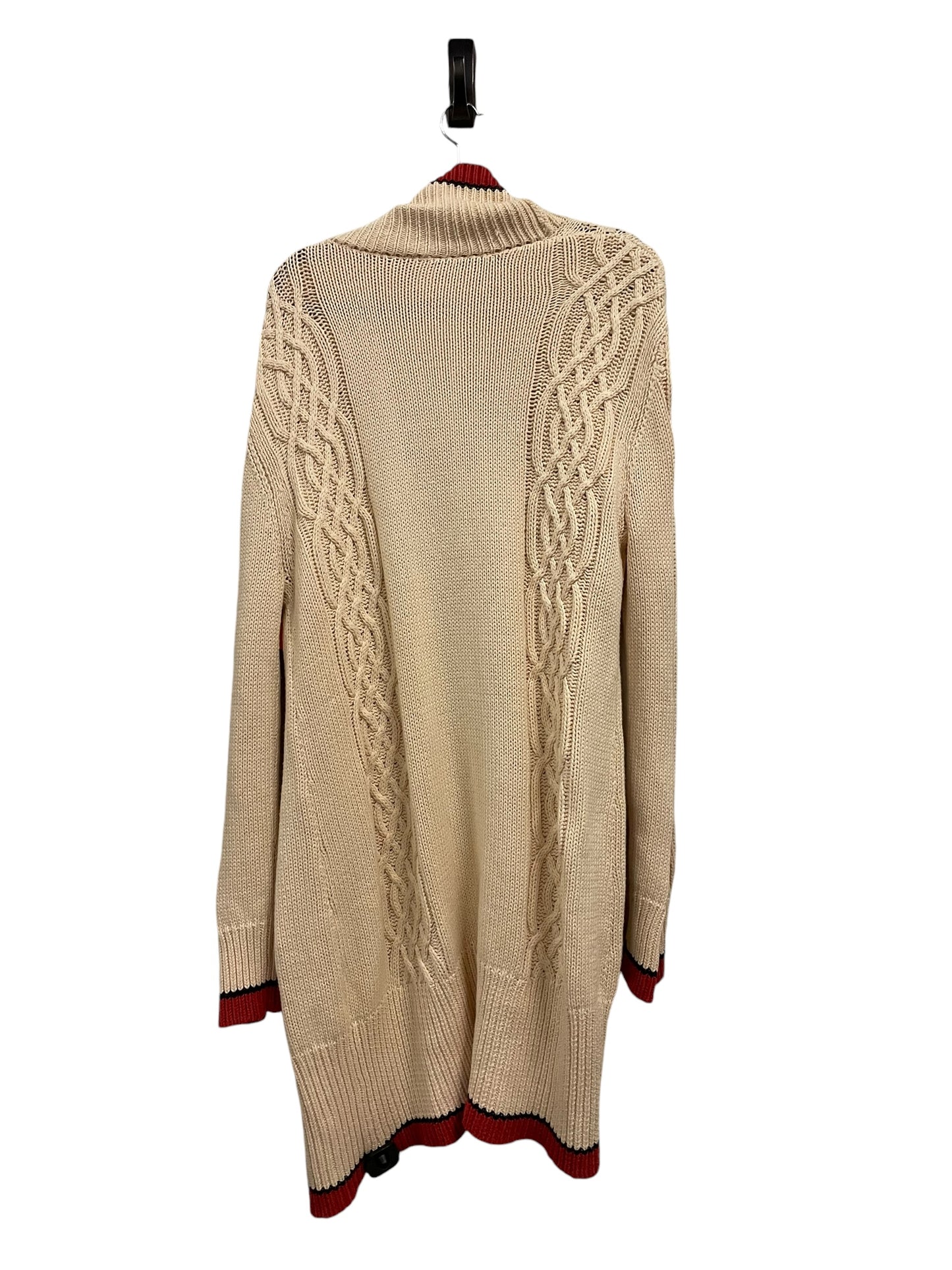 Sweater Cardigan By Clothes Mentor In Beige, Size: M