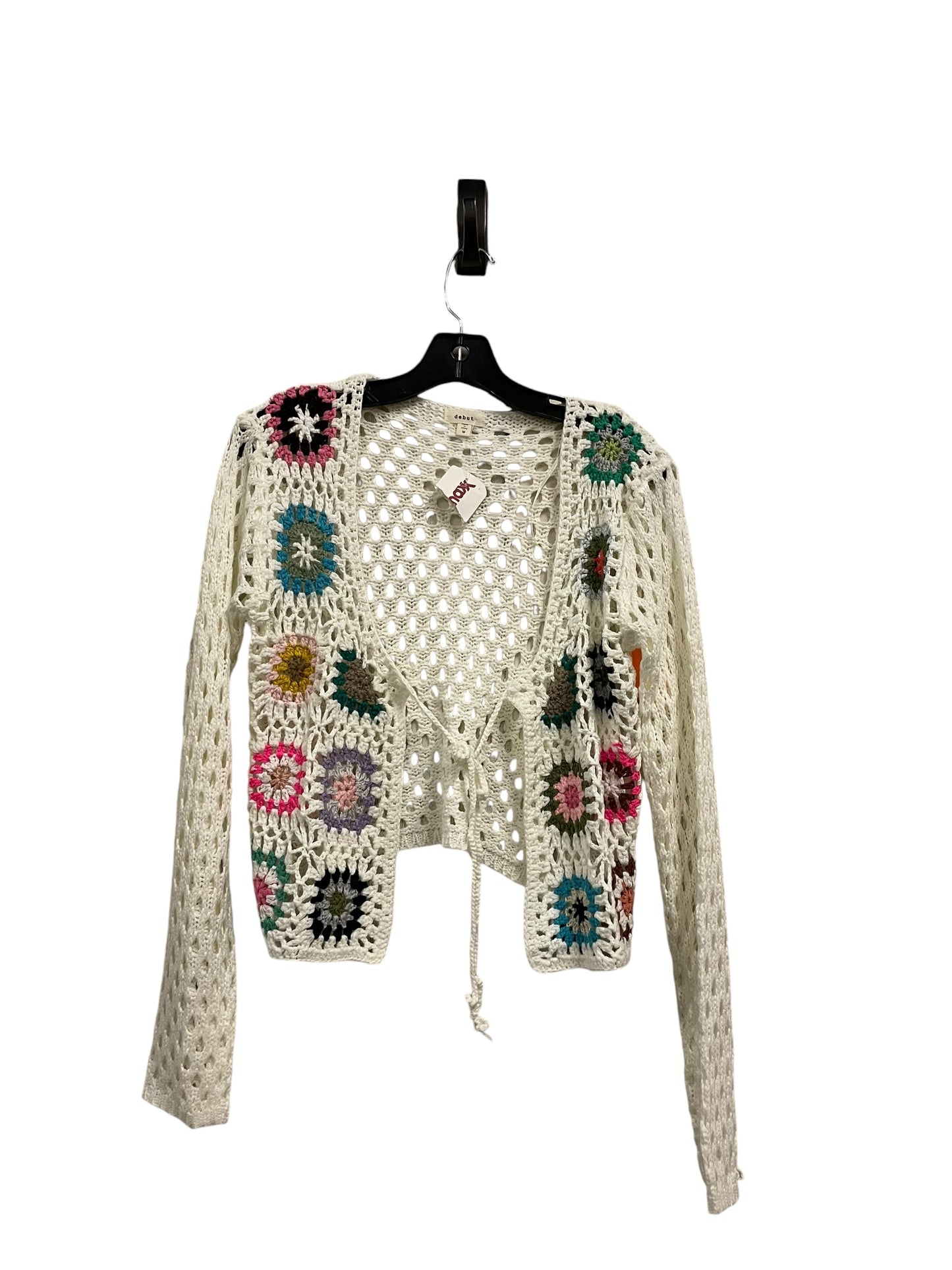 Sweater Cardigan By Debut In White, Size: M