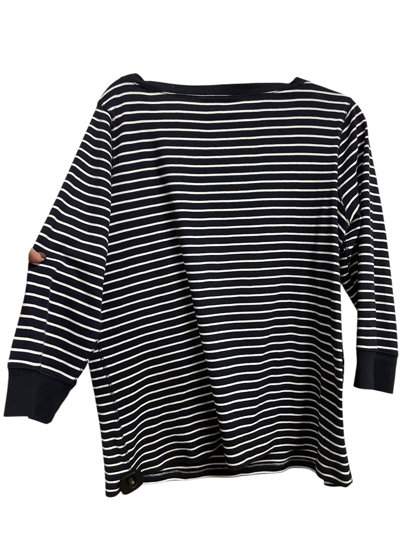 Top Long Sleeve By Jones New York In Navy, Size: 2x