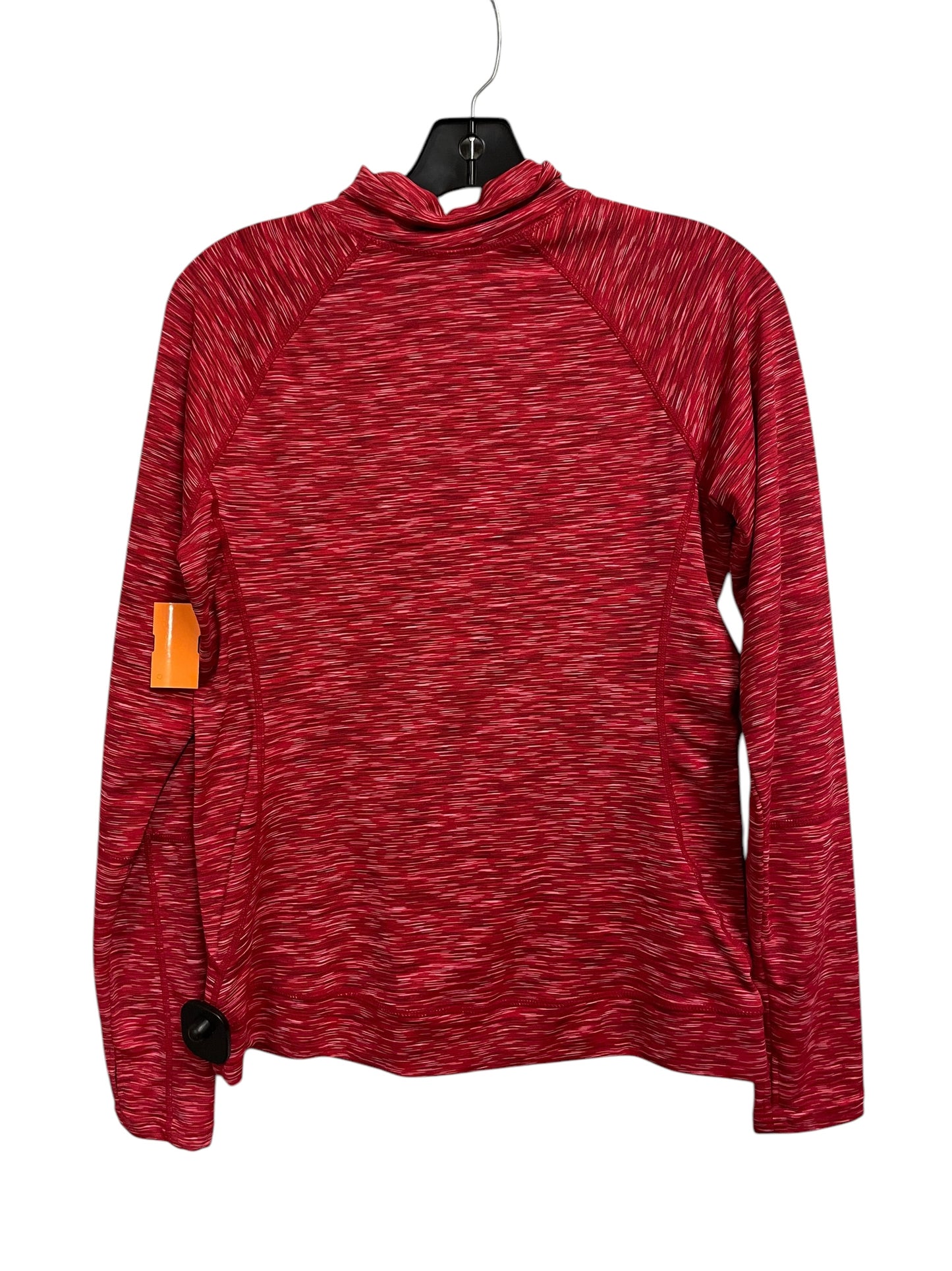 Athletic Top Long Sleeve Collar By Clothes Mentor In Red, Size: M